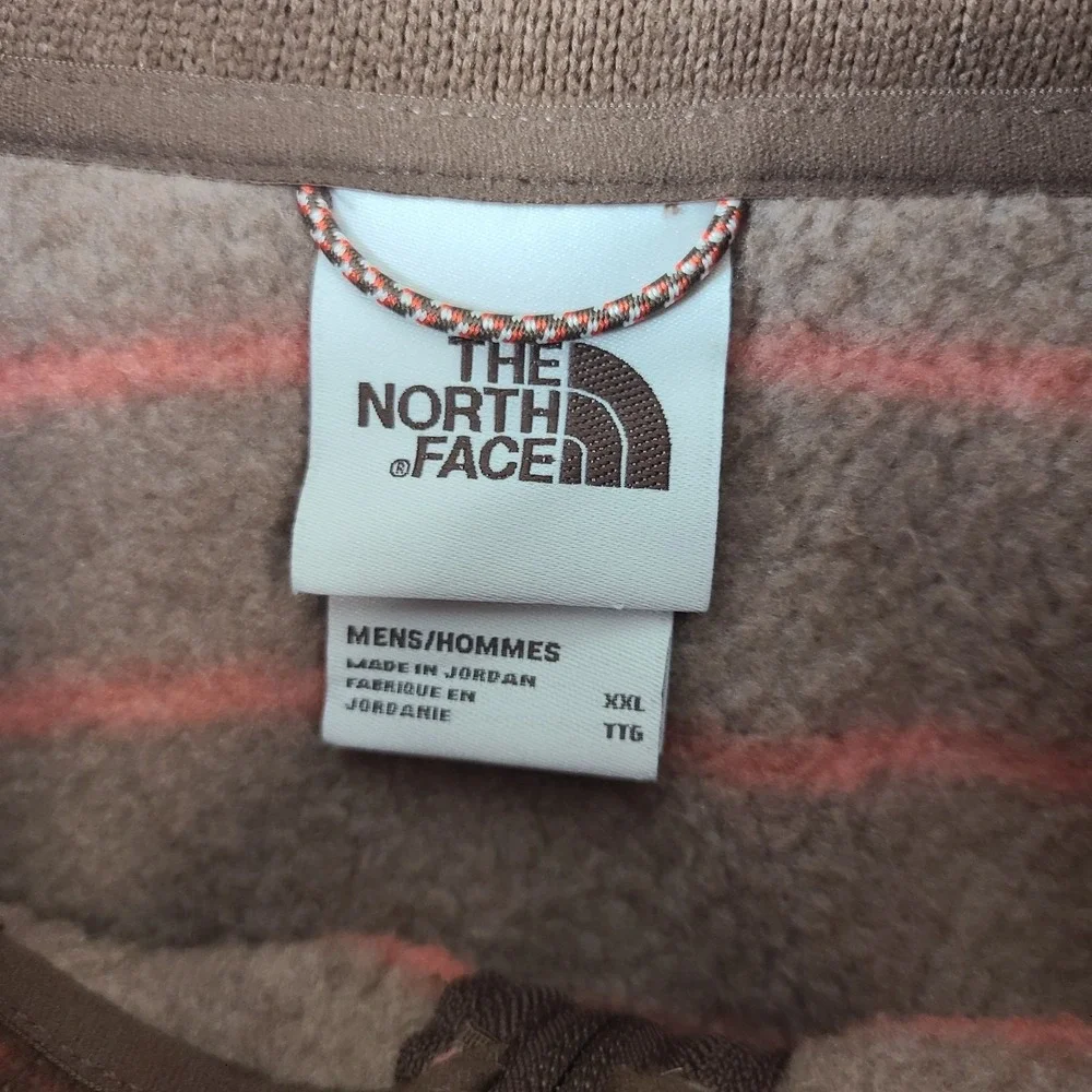 The North Face Gordon Lyons Sweater Mens 2XL XXL Brown Orange Aztec Fleece